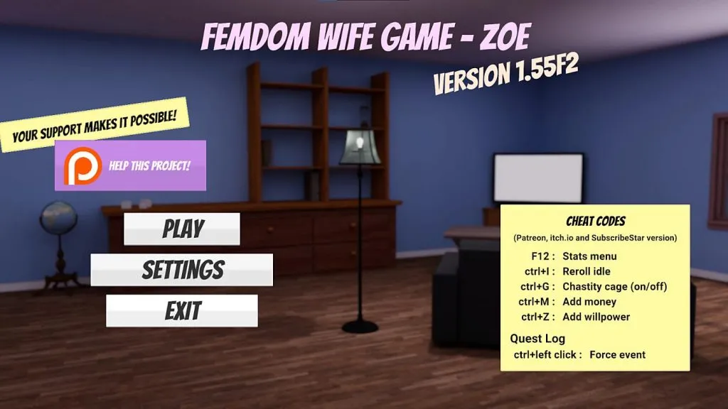 Femdom Wife Game – Zoe [v1.59f7] [Femdom Wife Game]